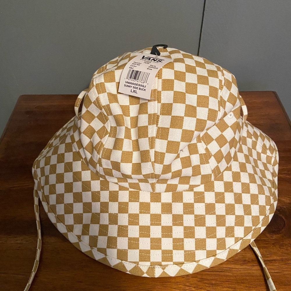 Vans Sunny Side Checkered Bucket Hat- LXL